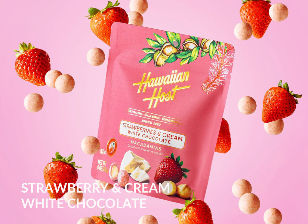パラダイスコレクション「ストロベリー&クリーム マカデミアナッツチョコレート」