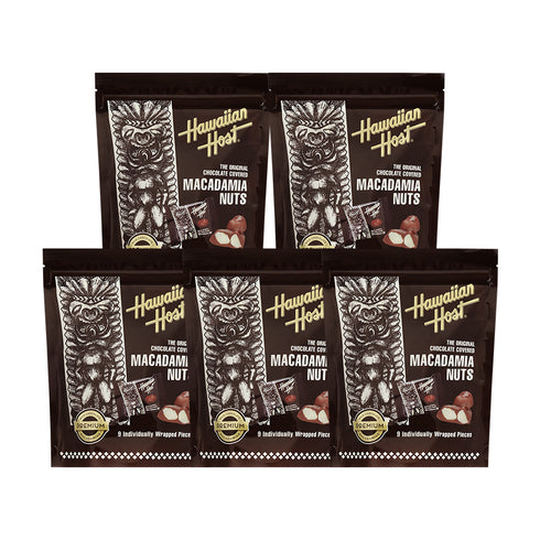 マカダミアナッツチョコレート TIKIスタンドアップバッグ(9粒) 5袋セット