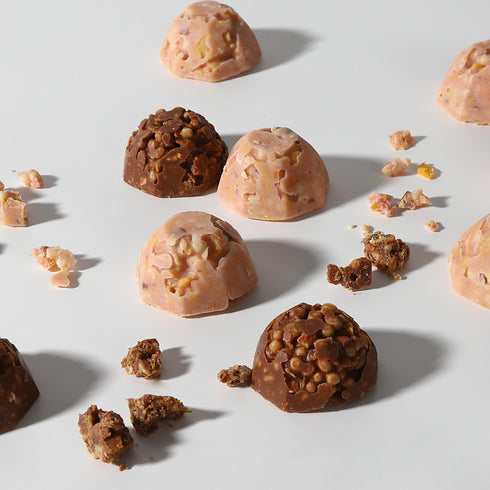 【セール商品】マカダミア アソートクランチ ミルク&ストロベリー(12粒)2袋セット