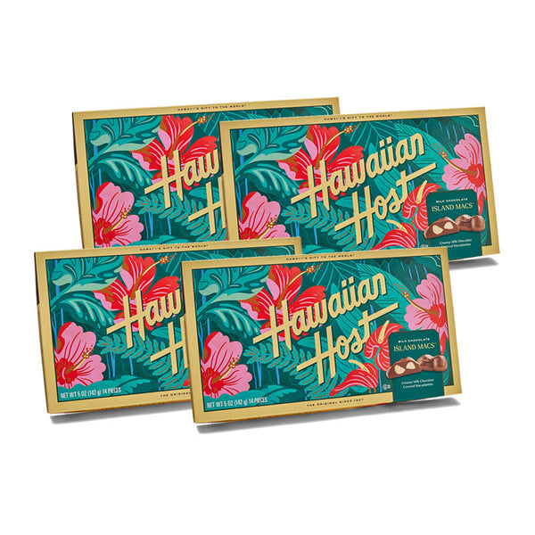 【セット割引】ハイビスカス マカダミアナッツチョコレート(12粒)4箱セット