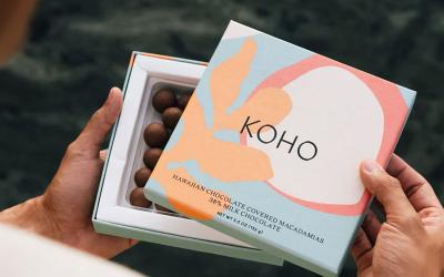 【オンライン限定】KOHO トートバッグ&マカデミアナッツチョコ(38%カカオ)セット