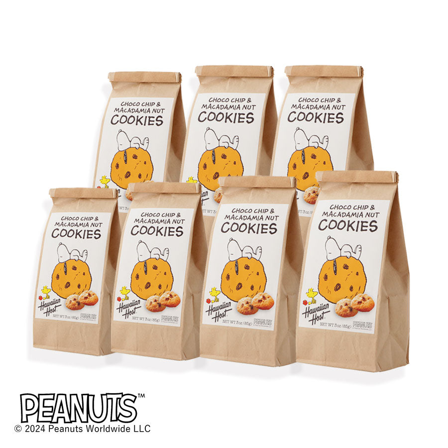 スヌーピー チョコチップマカダミアナッツクッキー7袋セット