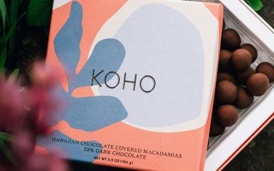 【オンライン限定】KOHO トートバッグ&マカデミアナッツチョコ(55%ダーク)セット